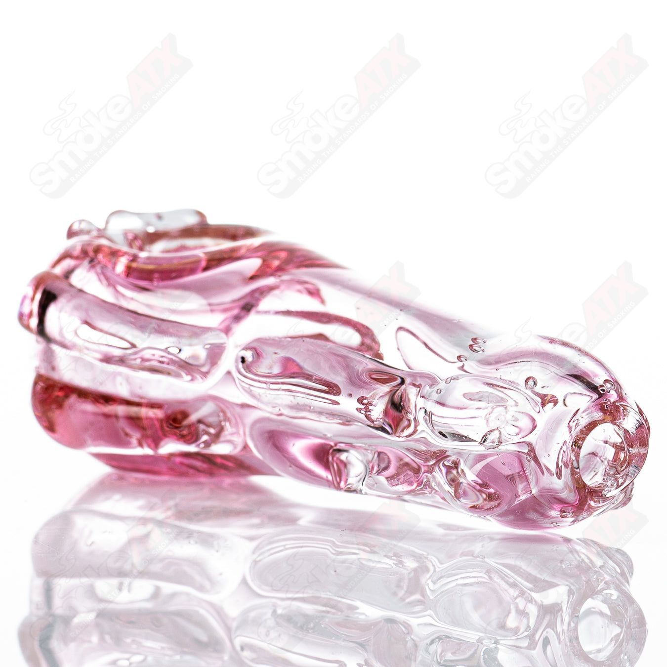 Glass pipe called #80 Spoon Glass by Nobody, featuring a clear glass design with a rounded bowl and a smooth, ergonomic shape.