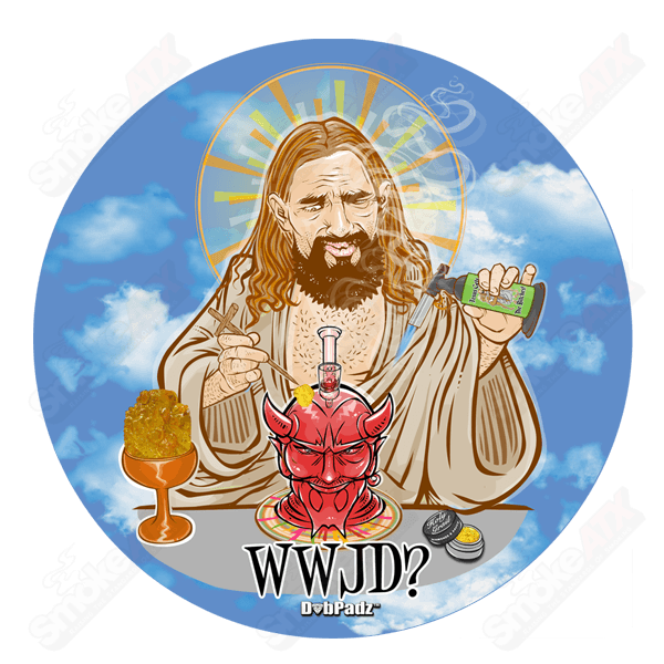 8in WWJD? Fabric Dab Padz - Smoke ATX