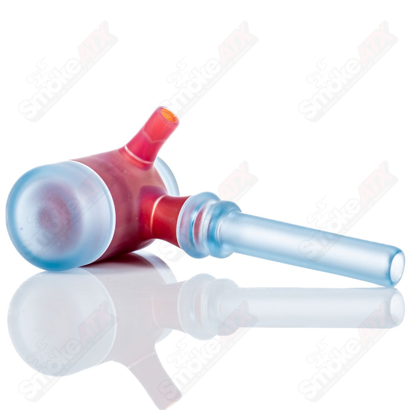 Colorful Kirkland Glassworks #9 Color Poker hand pipe with vibrant hues and intricate glass design.
