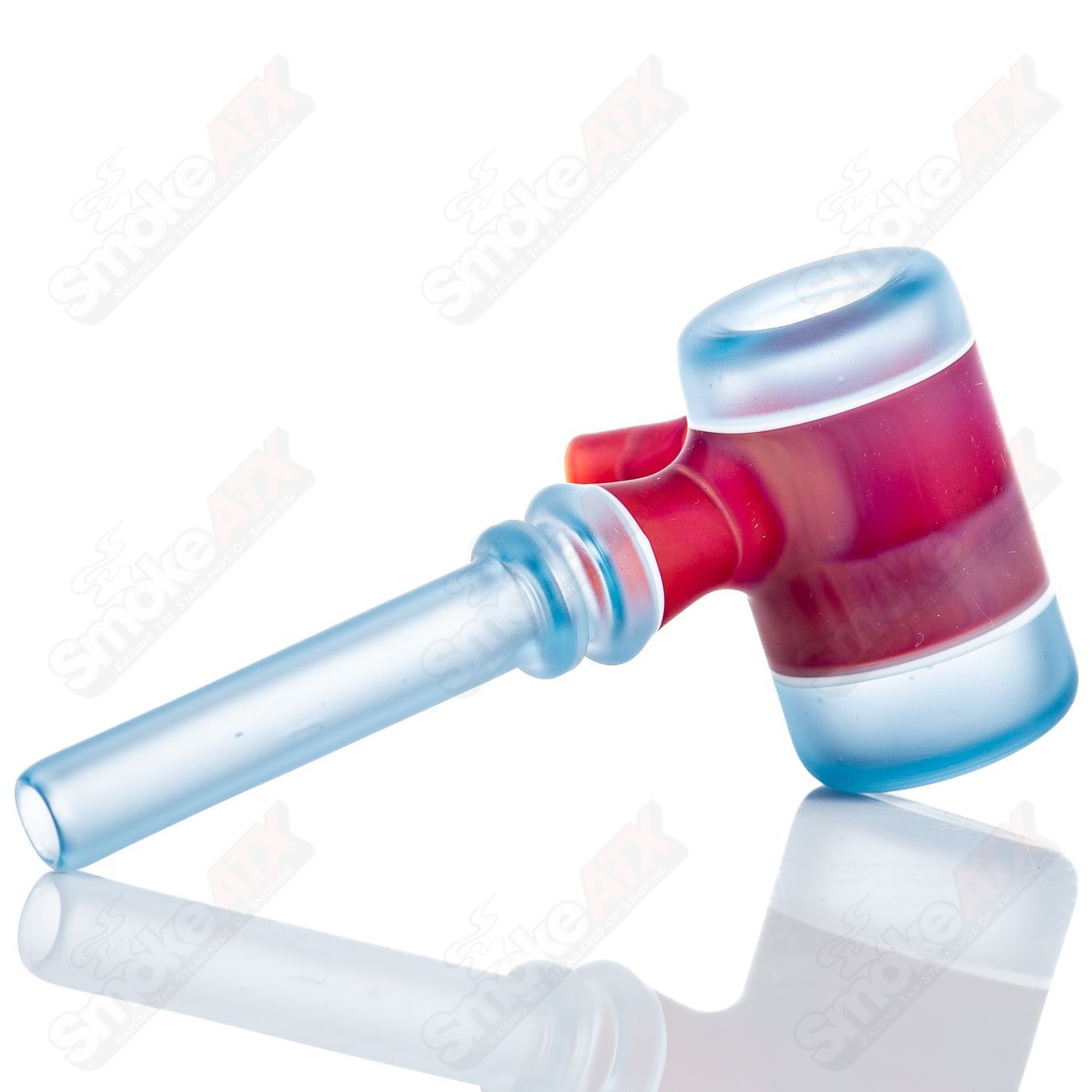 Colorful Kirkland Glassworks #9 Color Poker heady glass hand pipe with vibrant rainbow hues and intricate glasswork details.