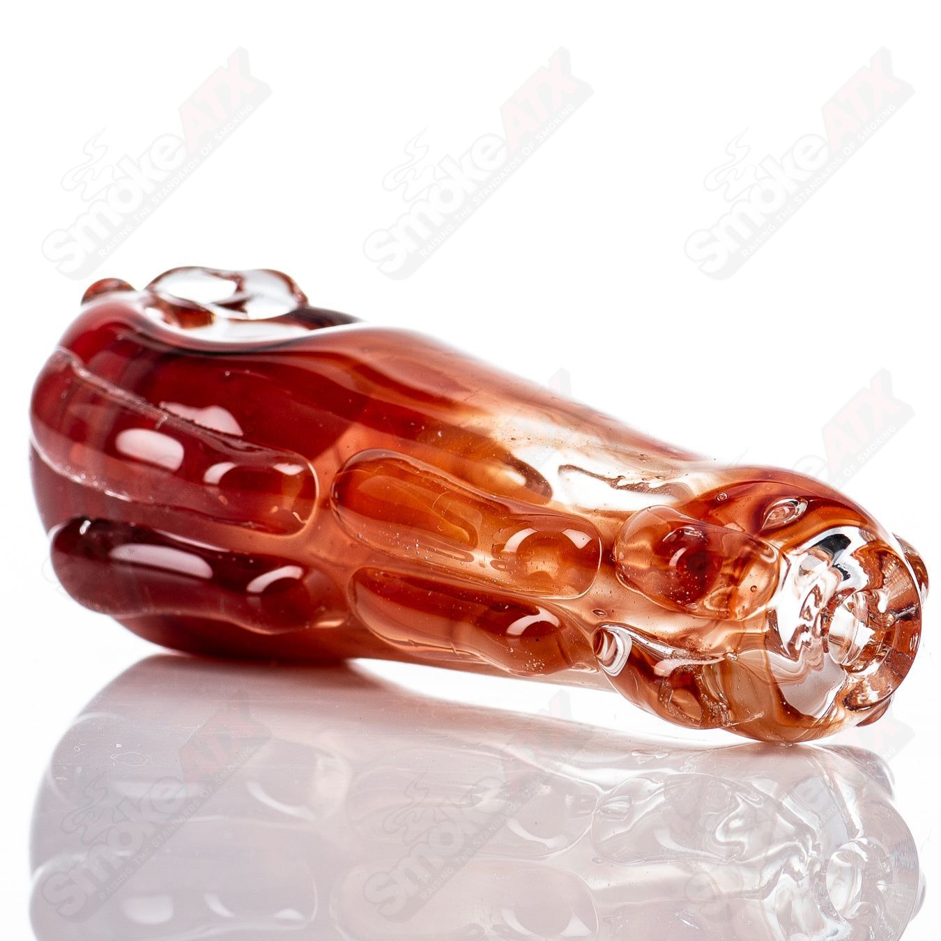 Glass pipe called the #90 Spoon Glass by Nobody, featuring a clear glass design with a rounded bowl and smooth shape.