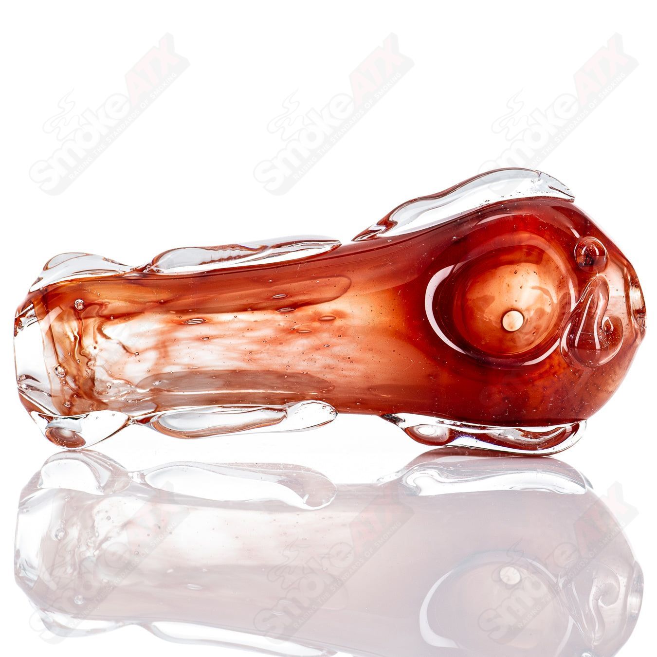 Glass pipe called the #94 Spoon Glass by Nobody, featuring a clear glass design with a curved bowl and smooth stem.