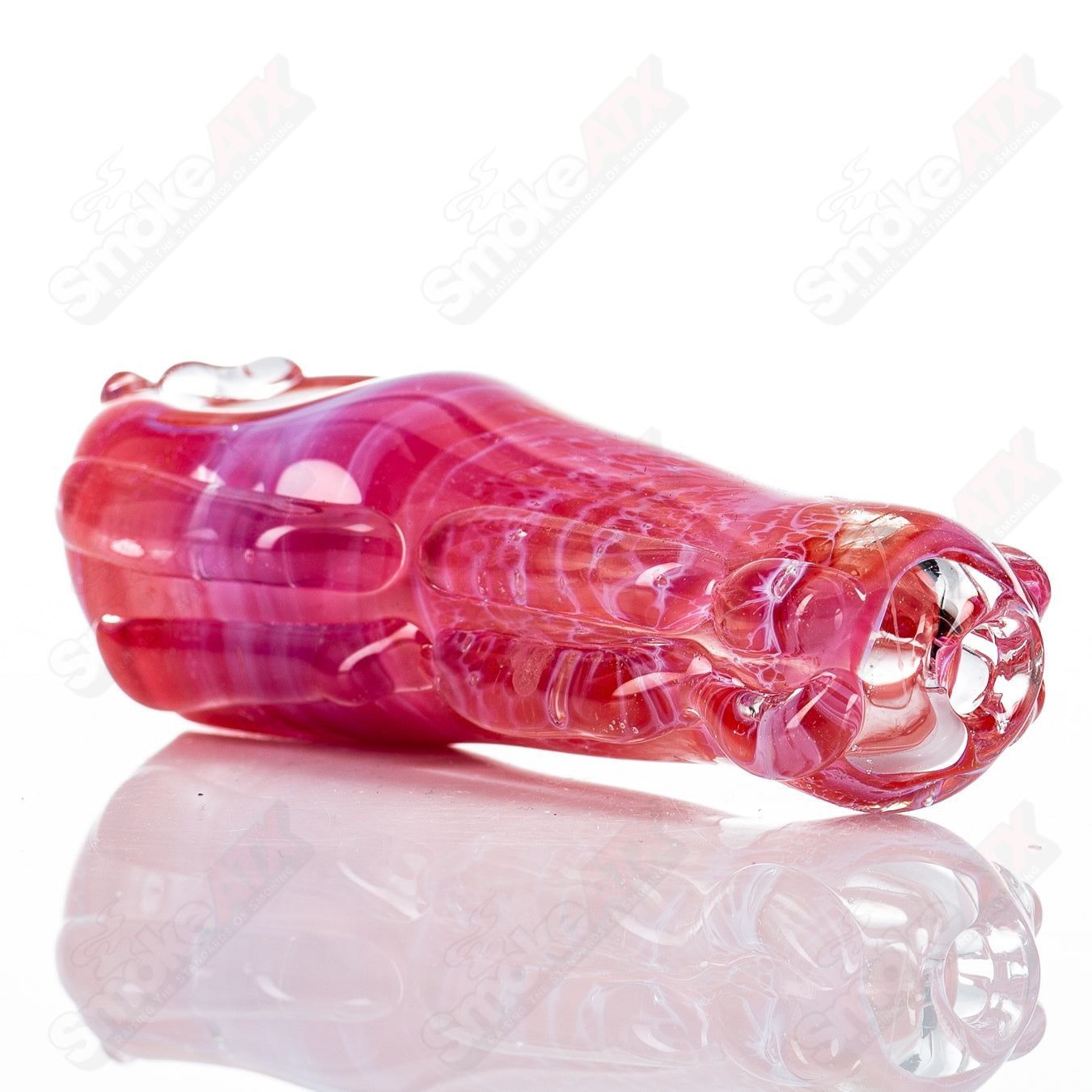 Glass pipe called Spoon Glass by Nobody, featuring a clear glass design with a rounded bowl and smooth smoking surface.