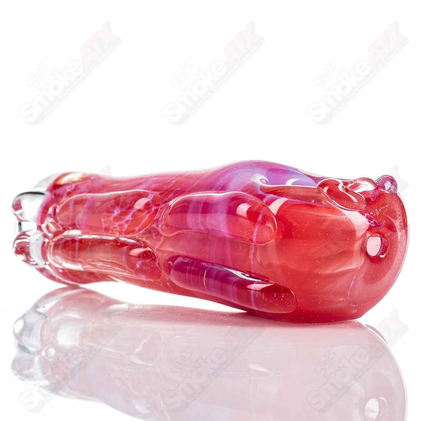Glass pipe called Spoon Glass by Nobody, featuring a clear, smooth glass design with a rounded bowl and handle for easy use.