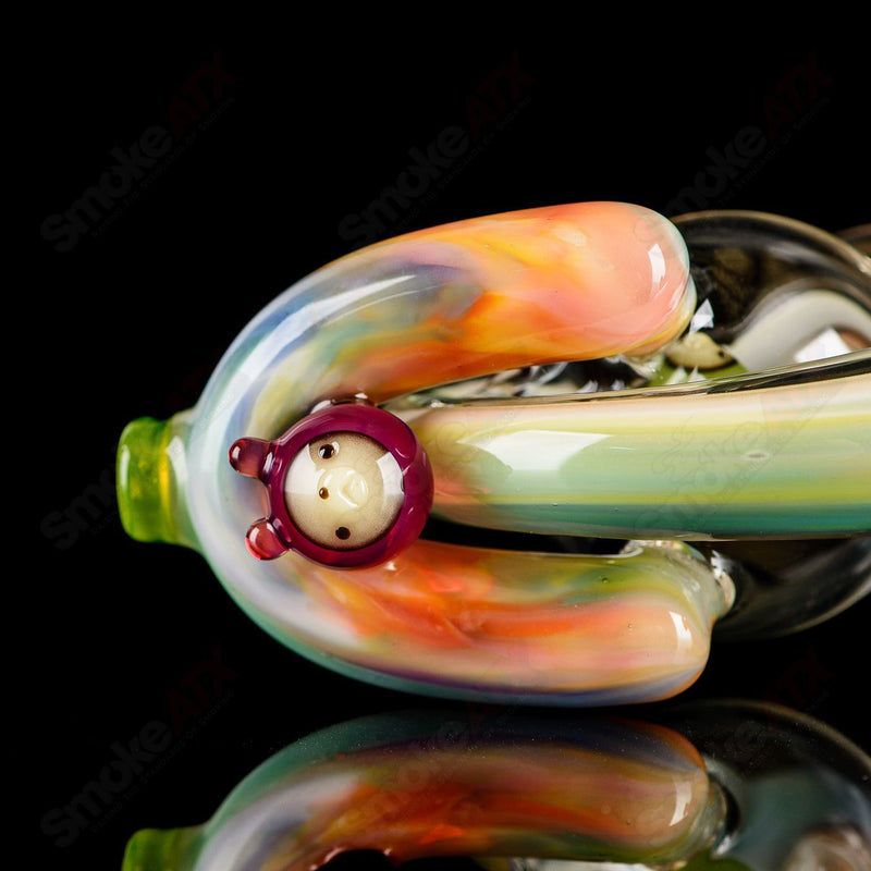 UV Reactive Multicolor Recycler Rig Earl Jr. x Aquariust Glass - Smoke ATX