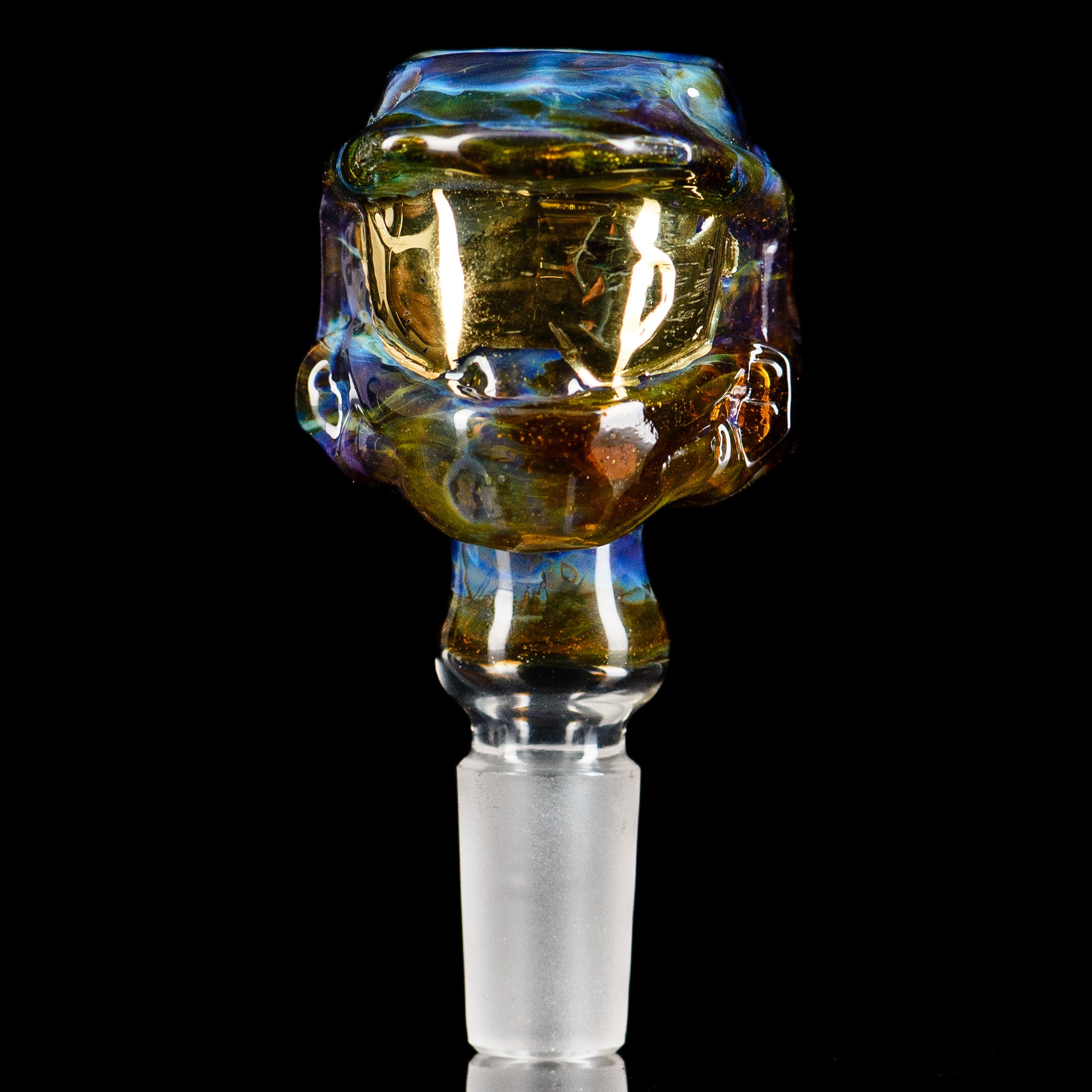 Smoke ATX Tony Kazy 14mm Halo Slide glass bowl with intricate design, ideal for enhancing your smoking experience.