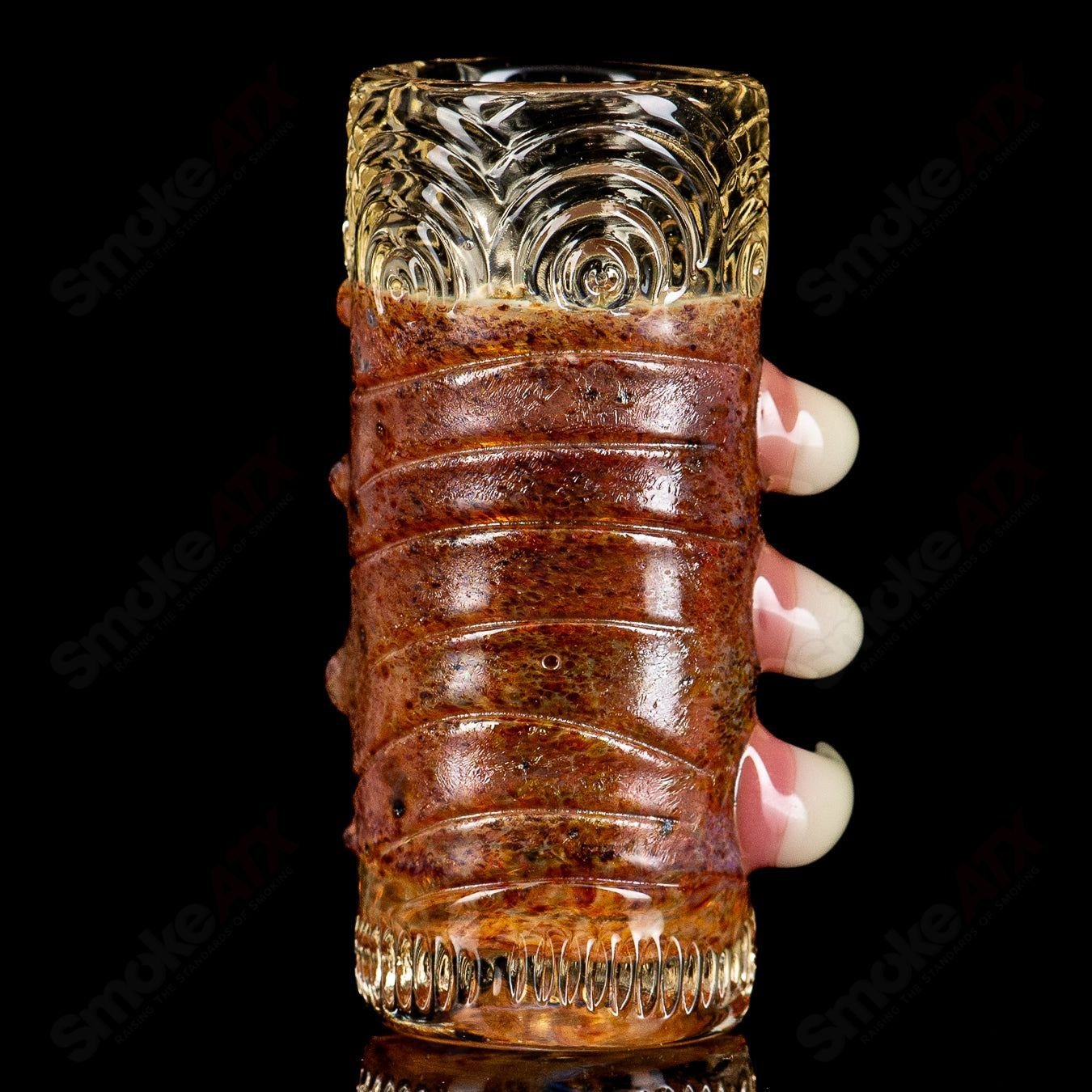 Amazon Bronze Serum Shot Glass by Salt Glass, a heady glass cup with a polished bronze finish for elegant sipping.