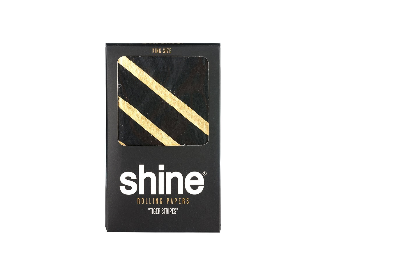Shine 24k gold king size rolling paper sheet from 420 Products, showcasing shiny gold finish and premium packaging.