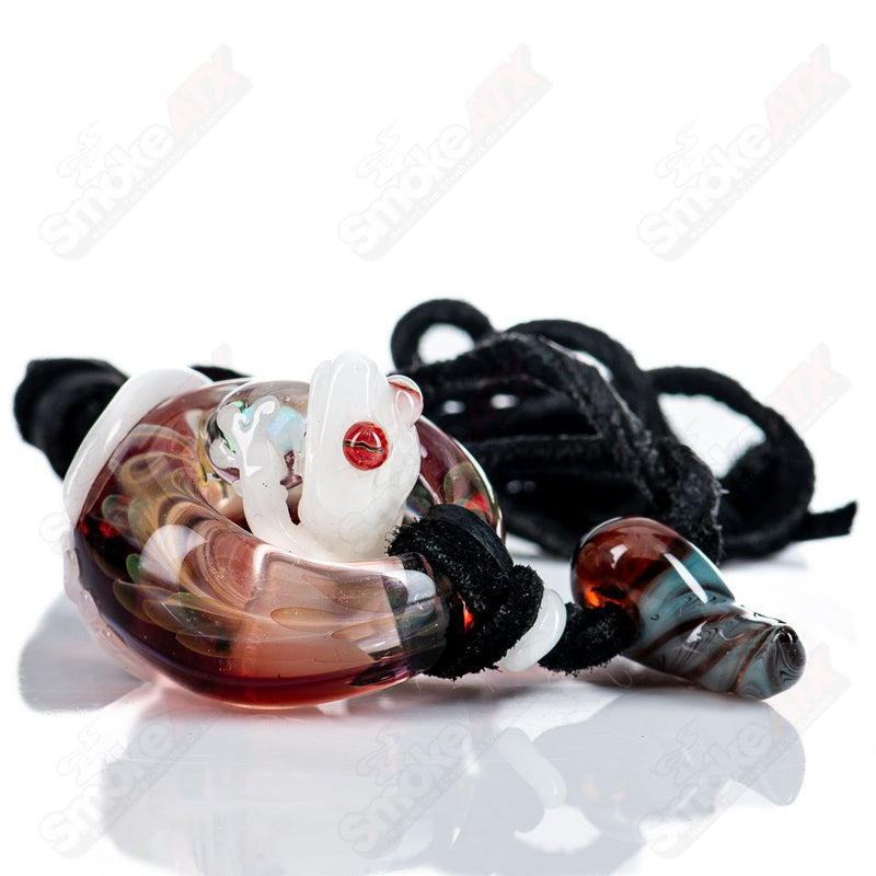 #1 Tier 4 Gecko Pendant by Kengtaro Glass