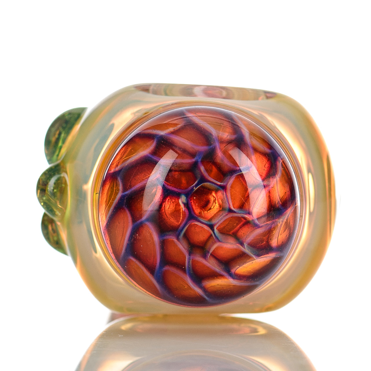 Fumed Spoon Honeycomb Diligent Glass