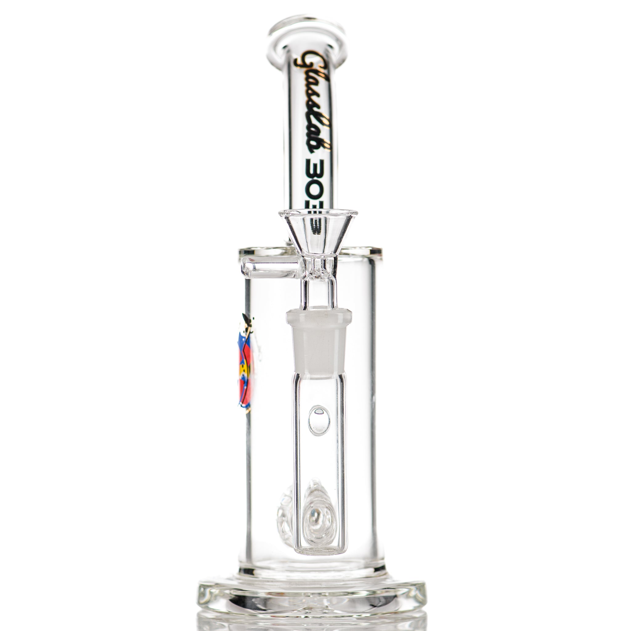 8in 14mm Clear FAT Inline Matrix Hanger GlassLab 303