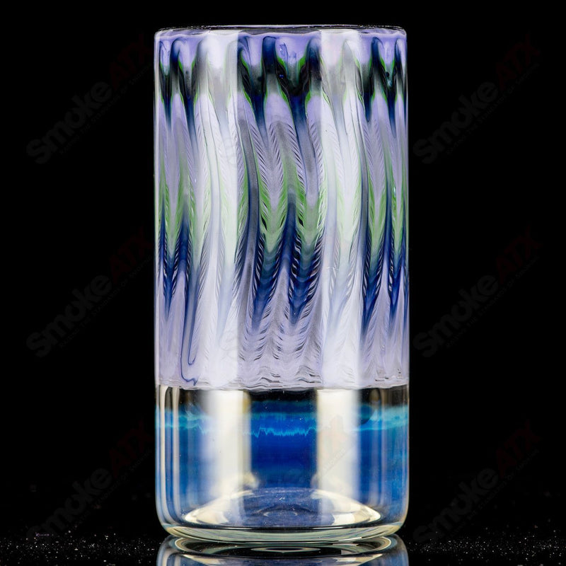 Lavender Wrap N Rake Tall Boy Drinking Glass by Ed Wolfe Glass - Smoke ATX