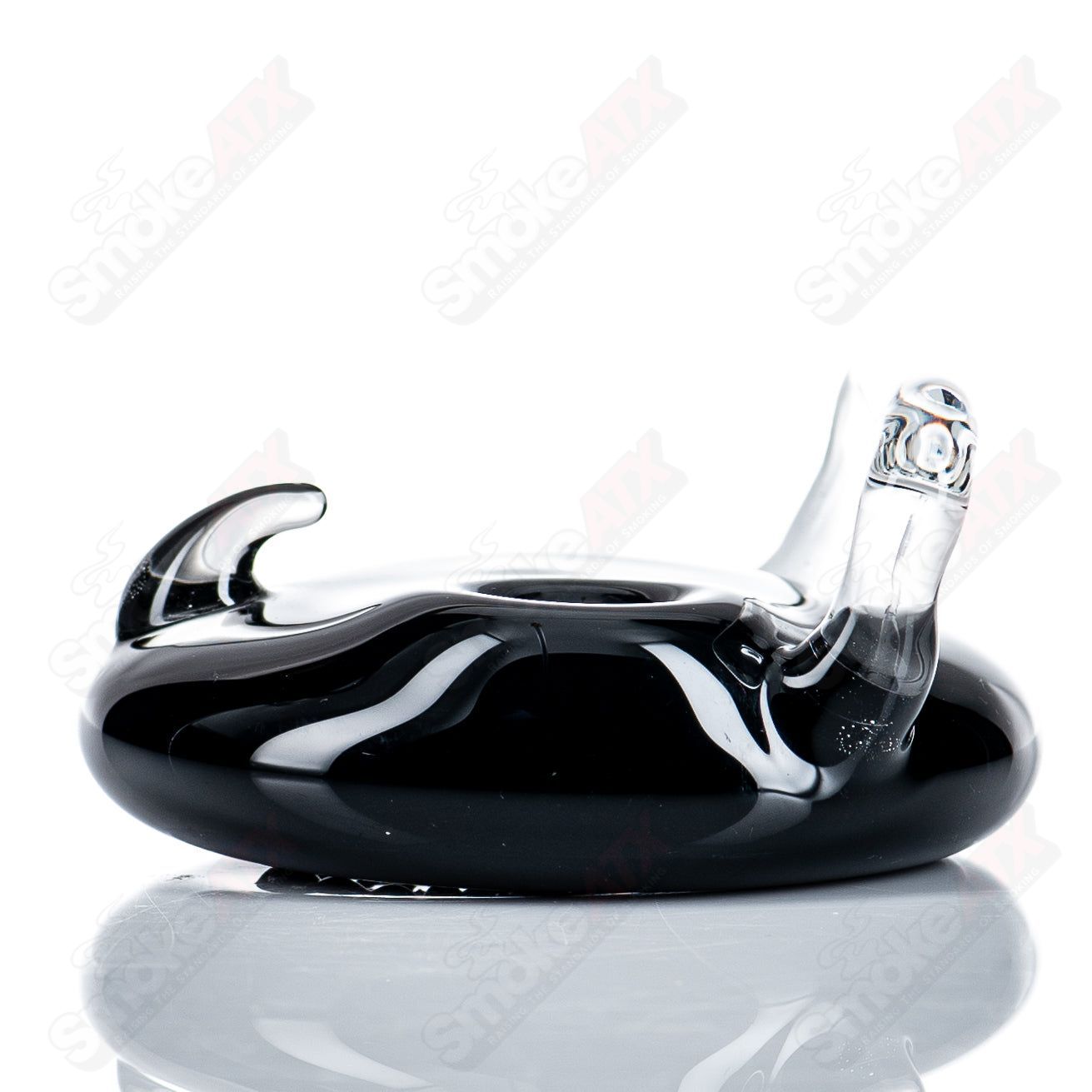 JMass Belt Buckle Pipe, a handcrafted heady glass hand pipe designed to resemble a stylish belt buckle.