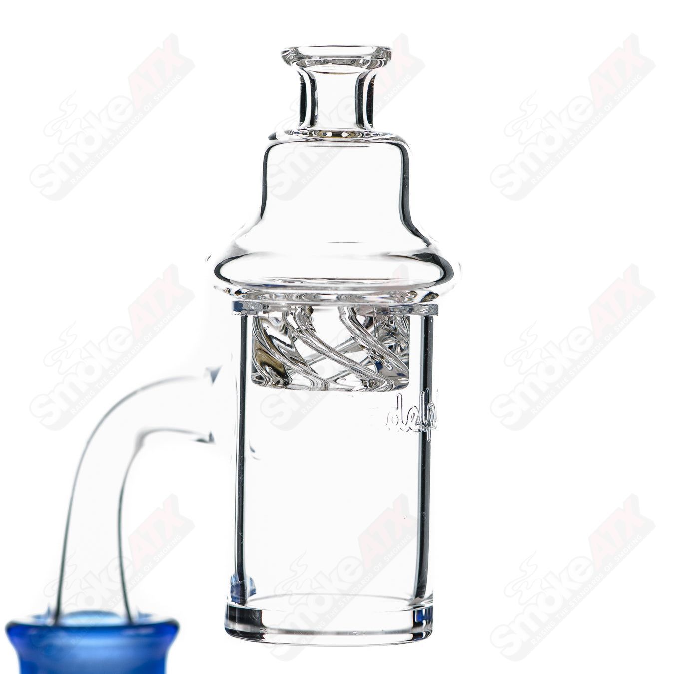 Illadelph Sea Blue Glycerin Coil Bubblers by Ben Danklin, showcasing a glass bubbler with blue glycerin coils and intricate glasswork.