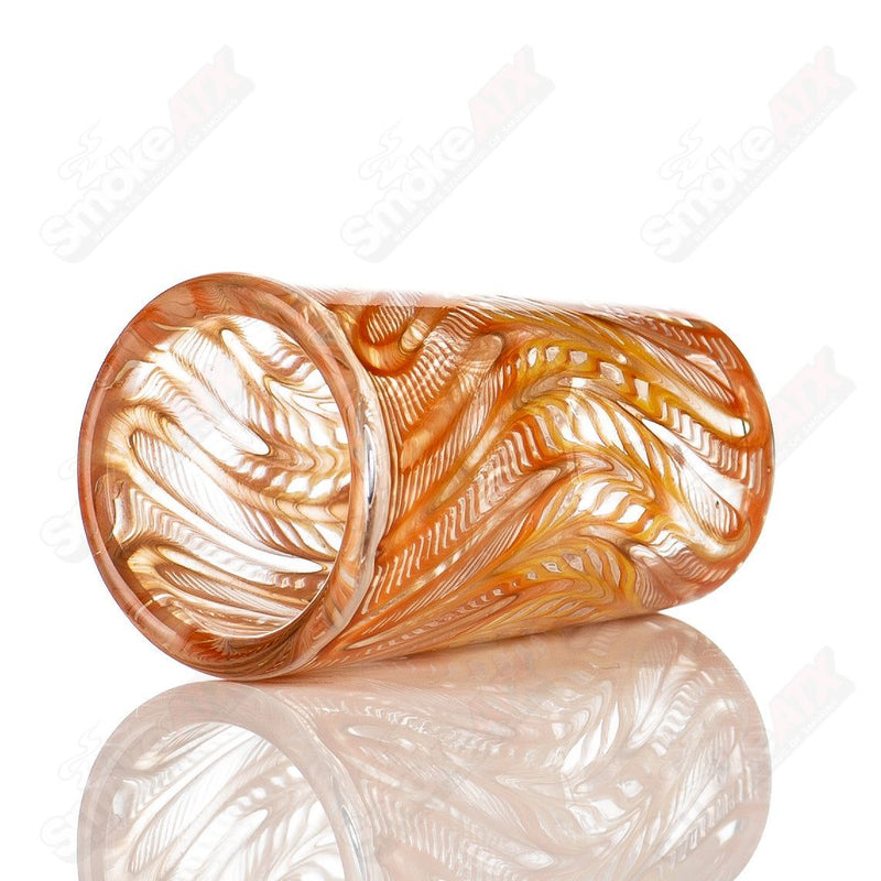 Orange Wrap N Rake Shot Glass by Ed Wolfe Glass - Smoke ATX