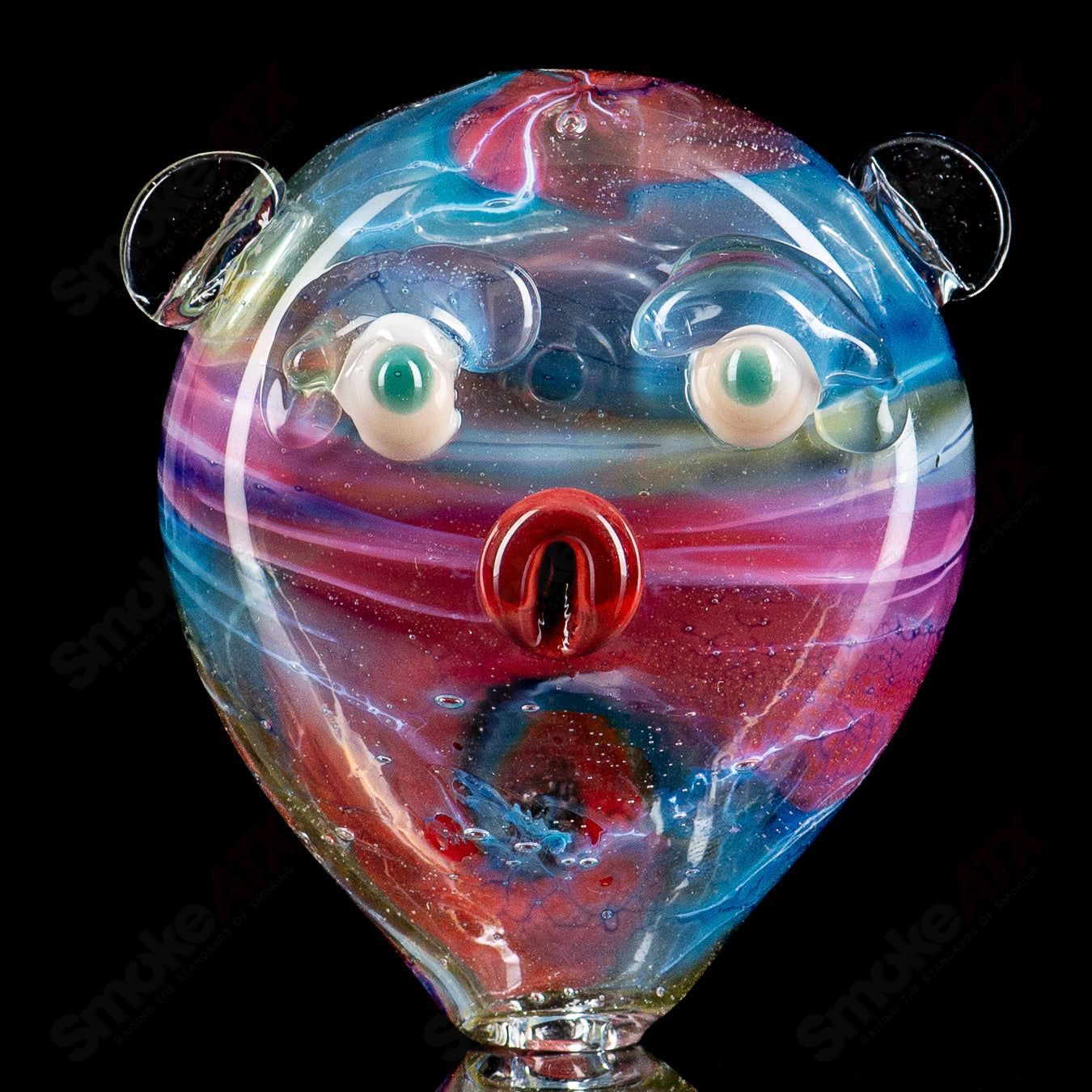 #10 Cat Head (Seastorm) Pipe Glass by Nobody - Smoke ATX 