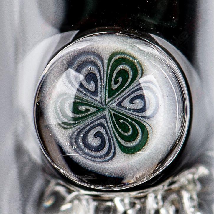 Clear Bishop Mini3 straight glass tube with Millie Sovereignty Glass logo, showcasing its sleek design and transparent finish.