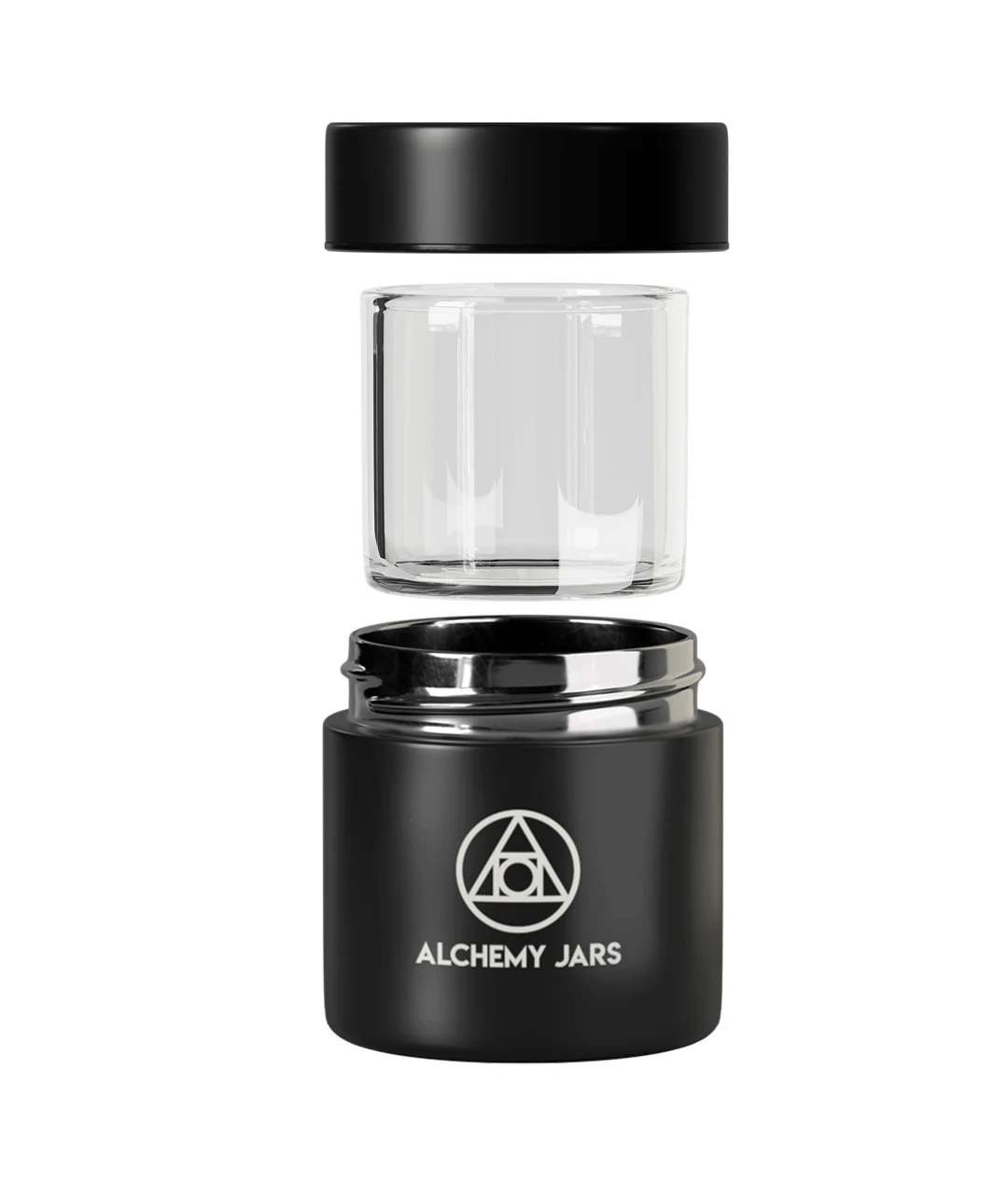 Black 50ml Alchemy Jars - Smoke ATX