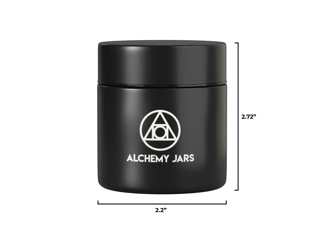 Black 50ml Alchemy Jars - Smoke ATX