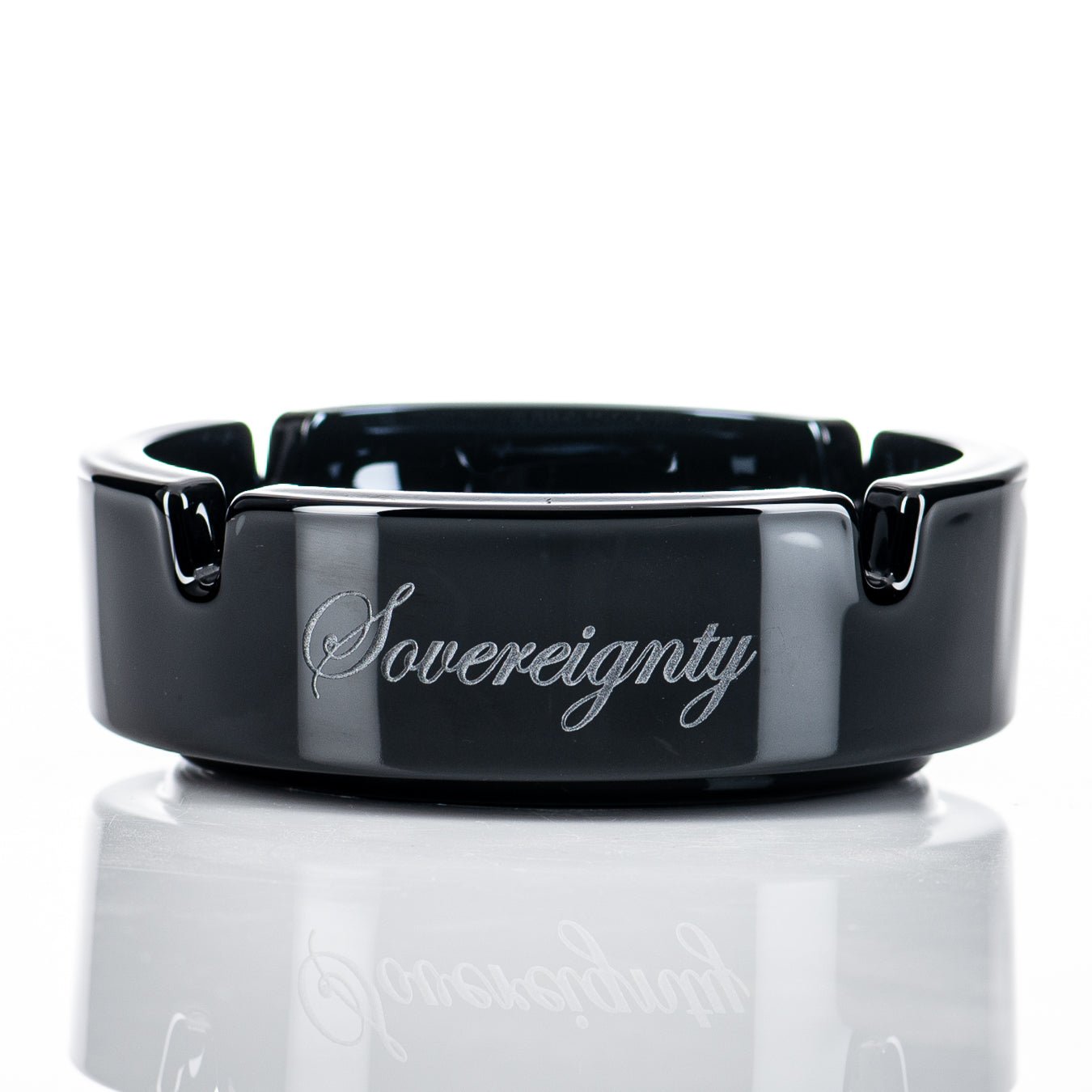 Black Ashtray Bowtie Retti Pattern Sovereignty - Smoke ATX