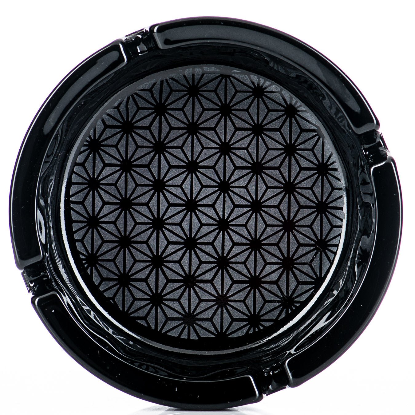 Black Ashtray Hempstar Pattern Sovereignty - Smoke ATX