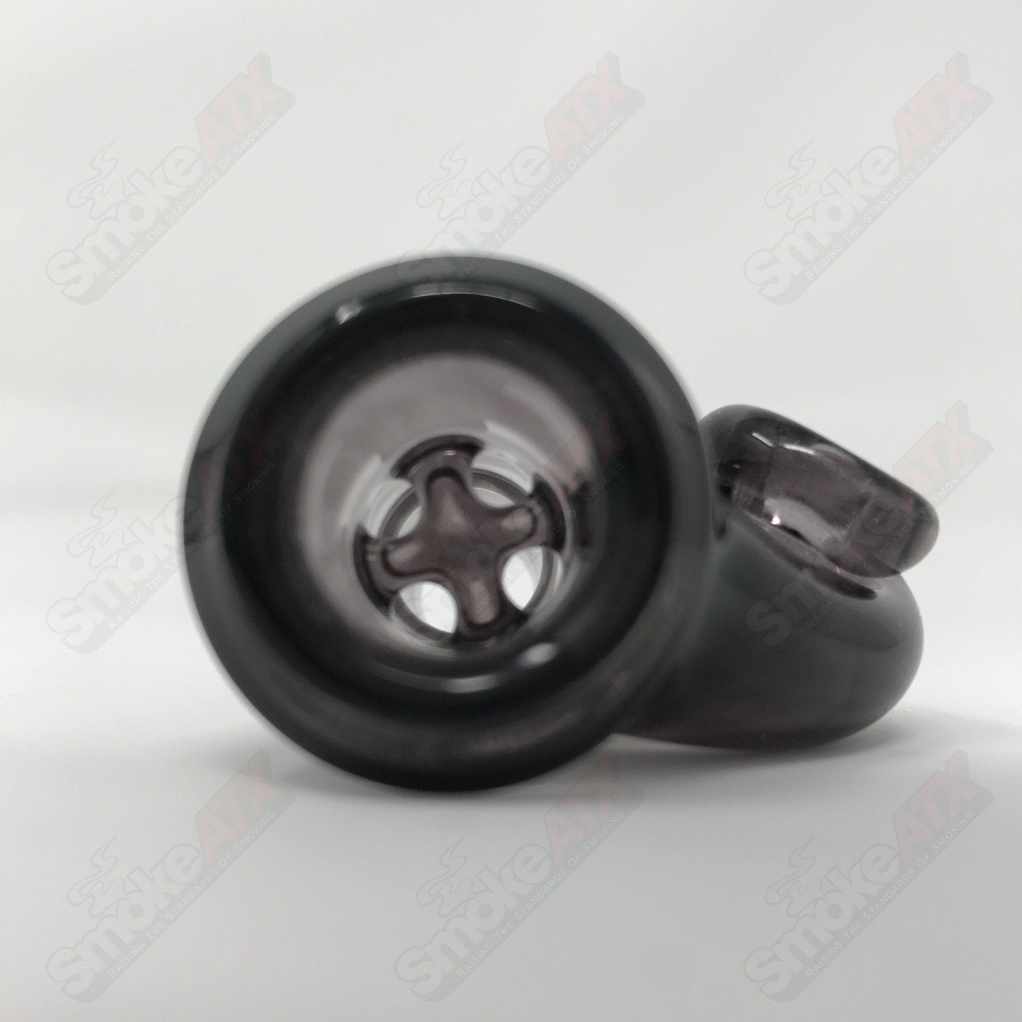Black Ice UV Black T Glass 18mm Fully Worked Slide 2 - Smoke ATX