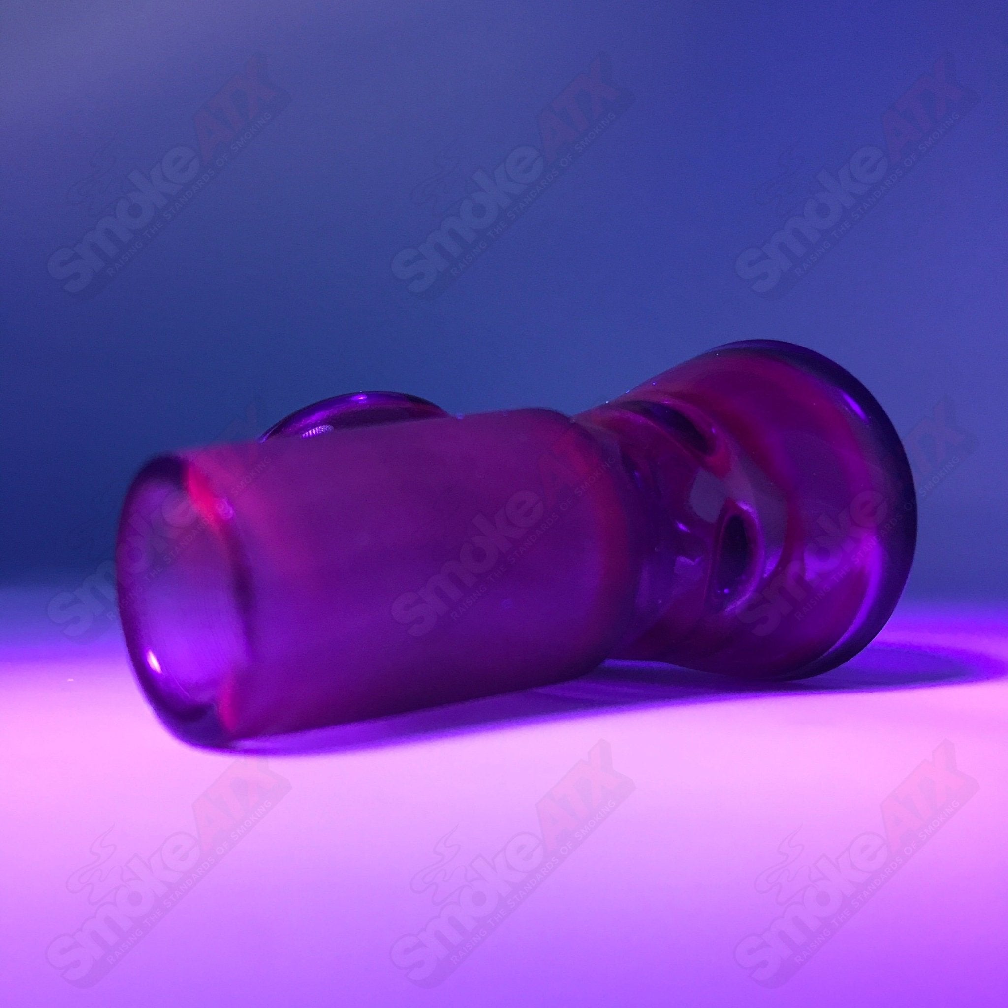 Black Ice UV Black T Glass 18mm Fully Worked Slide 2 - Smoke ATX