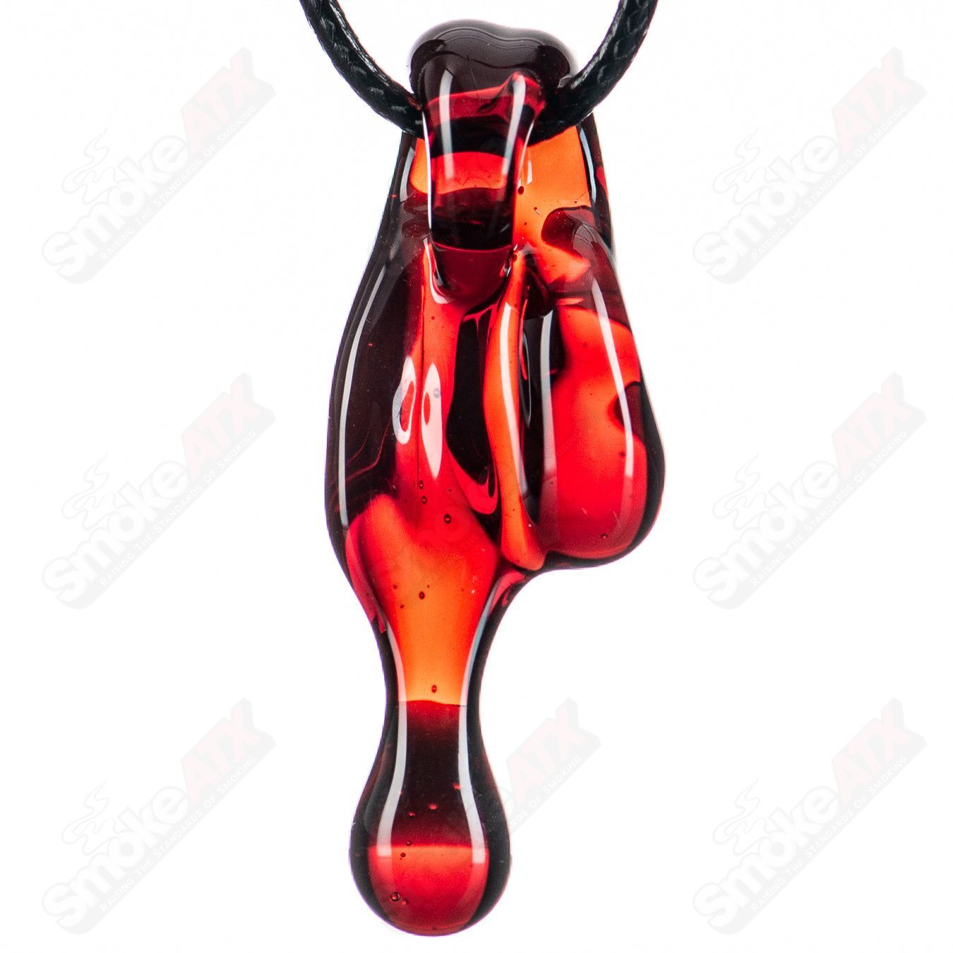Blood Drip Pendant Sweetshop Glass by Renee Patula - Smoke ATX