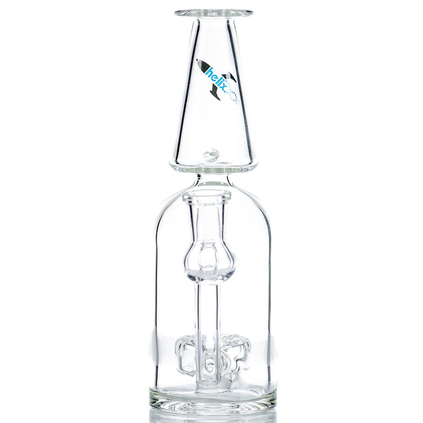 Blue Label Bottle Rocket Bubbler by American Helix - Smoke ATX