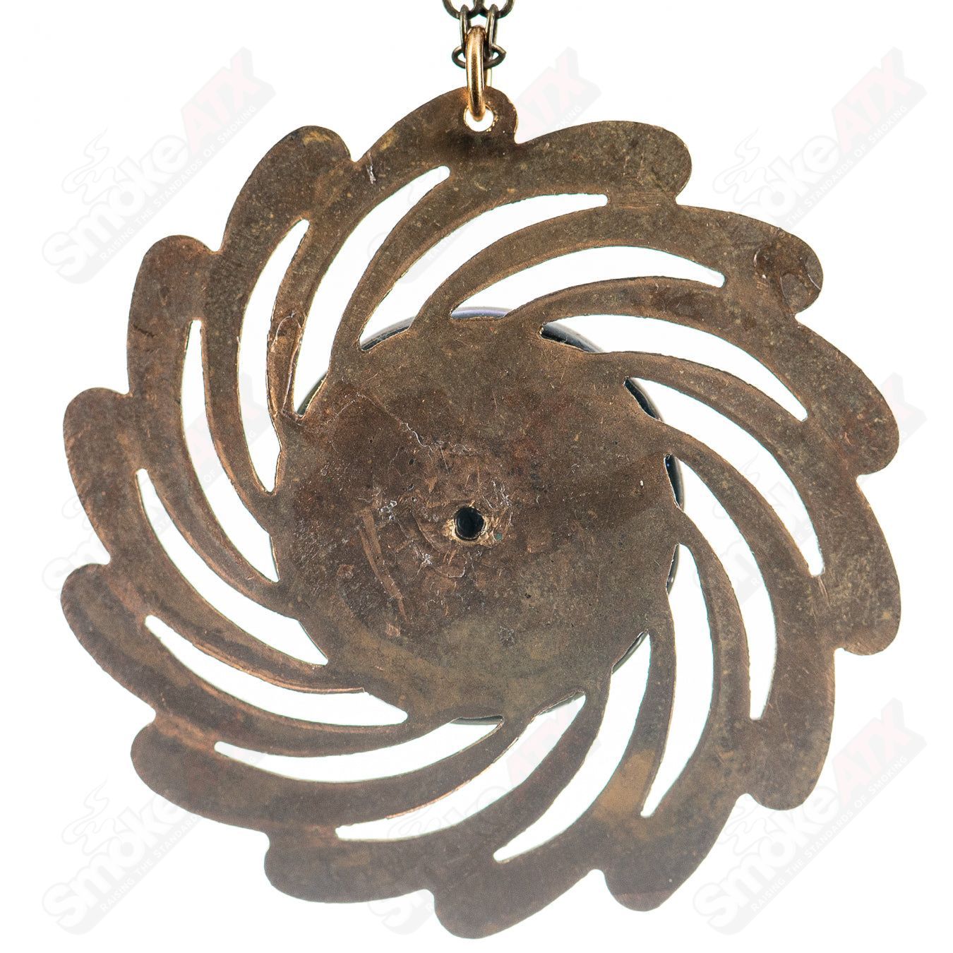 Brass Disk Pendant Chain Pake - Smoke ATX