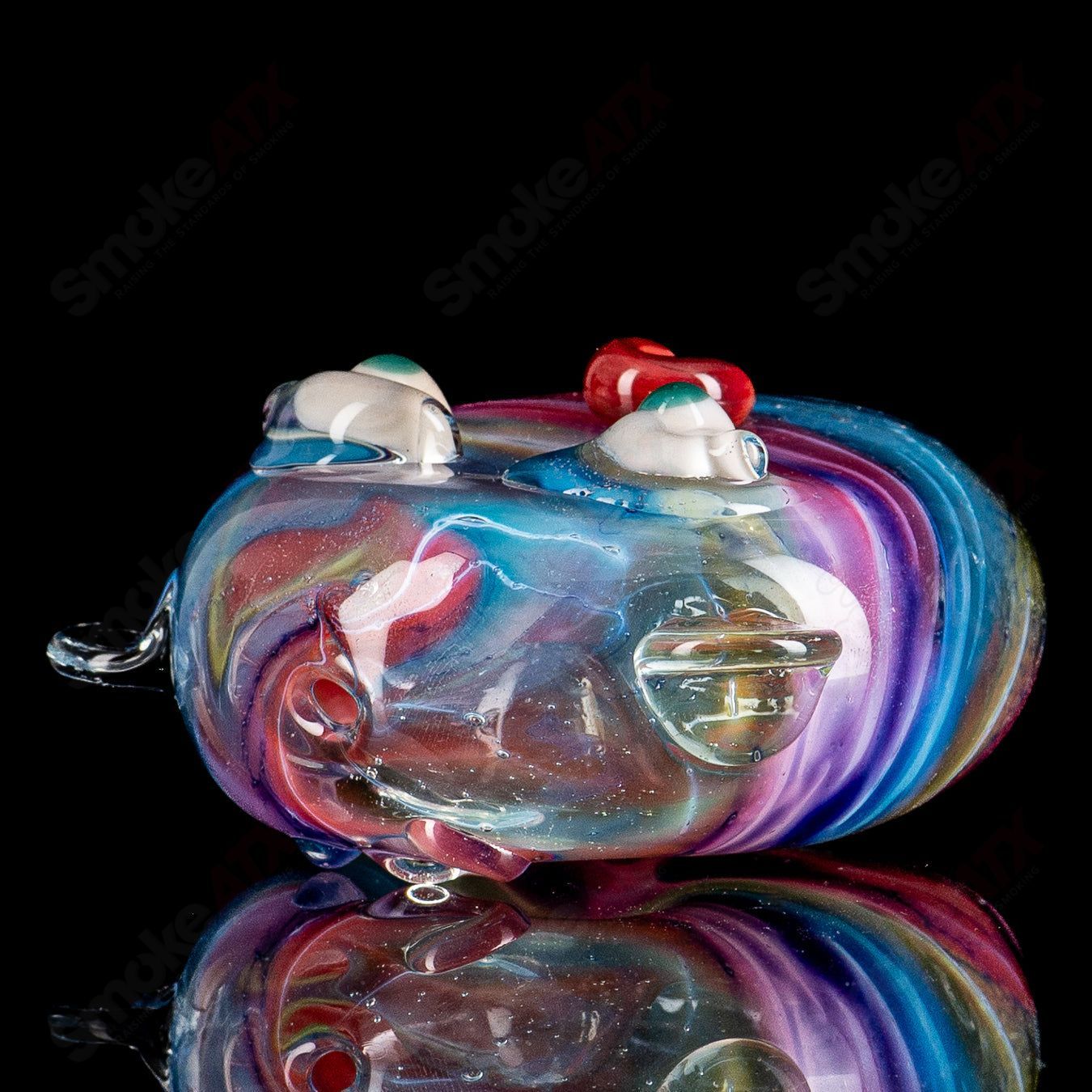 #10 Cat Head (Seastorm) Pipe Glass by Nobody - Smoke ATX 