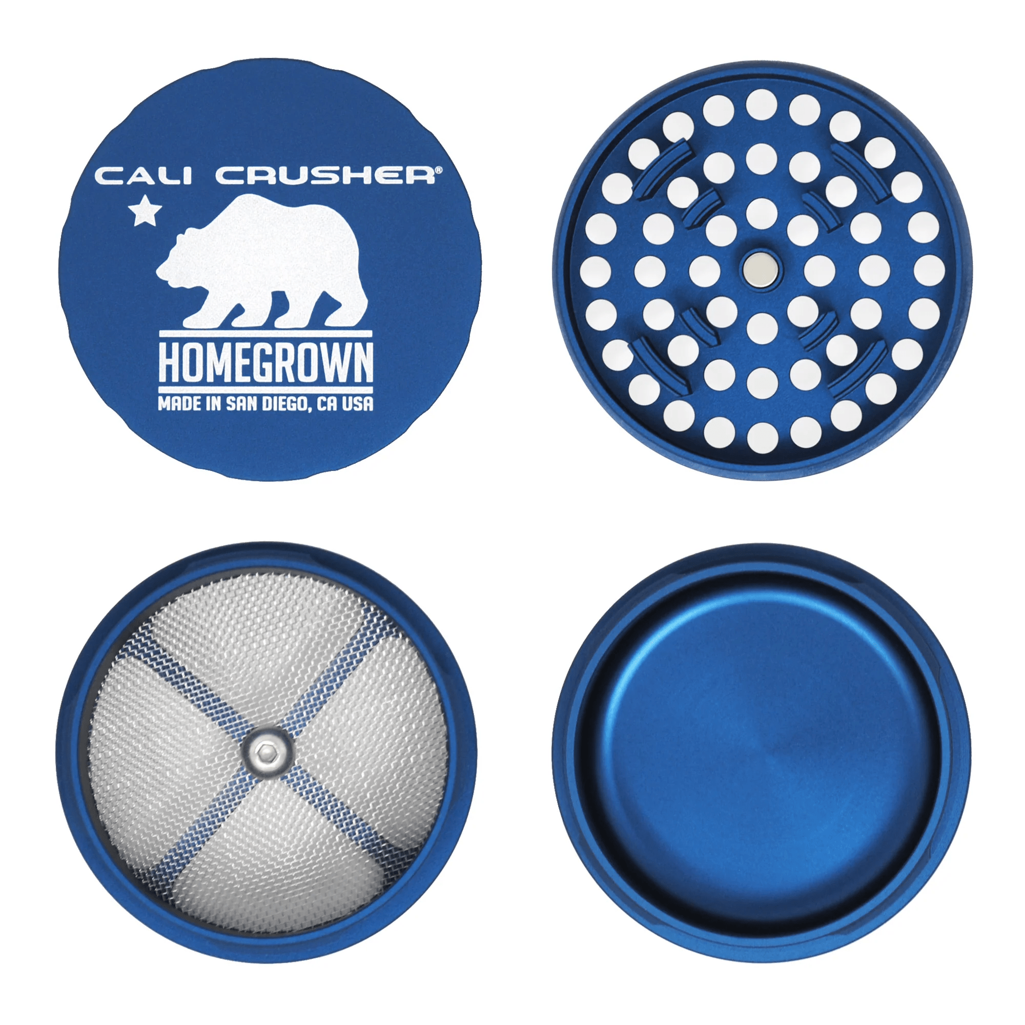 Cali Crusher 4pc Homegrown Blue - Smoke ATX