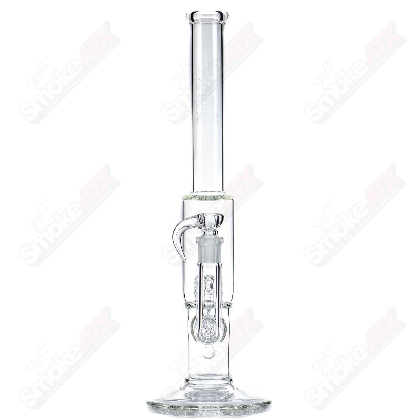 Clear Sovereignty Glass Cap Cycler Mini3 recycler with 38mm neck, compact and durable glass vaporizer accessory.