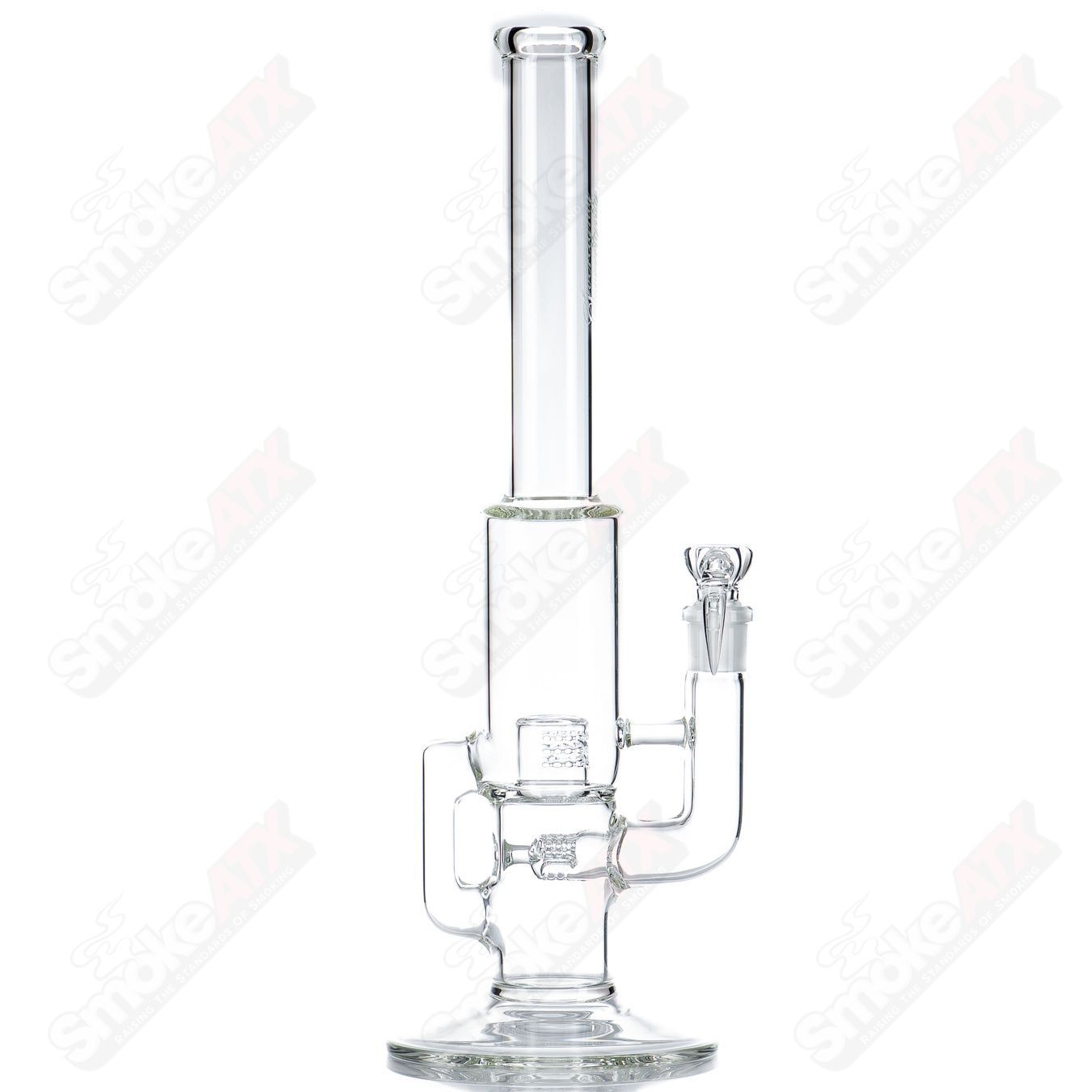 Clear Sovereignty Glass Cap Cycler Mini3 recycler with 38mm neck, compact and durable for efficient vapor recycling.