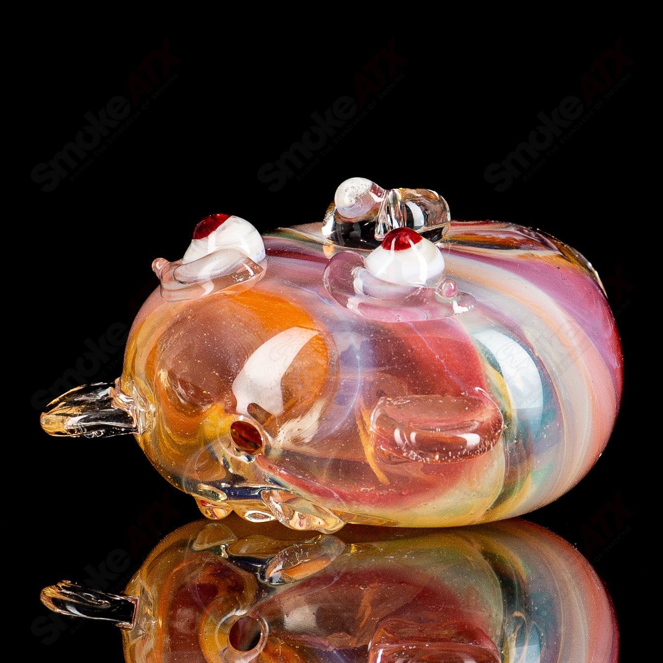 #2 Cat Head (Seastorm) Pipe Glass by Nobody - Smoke ATX 