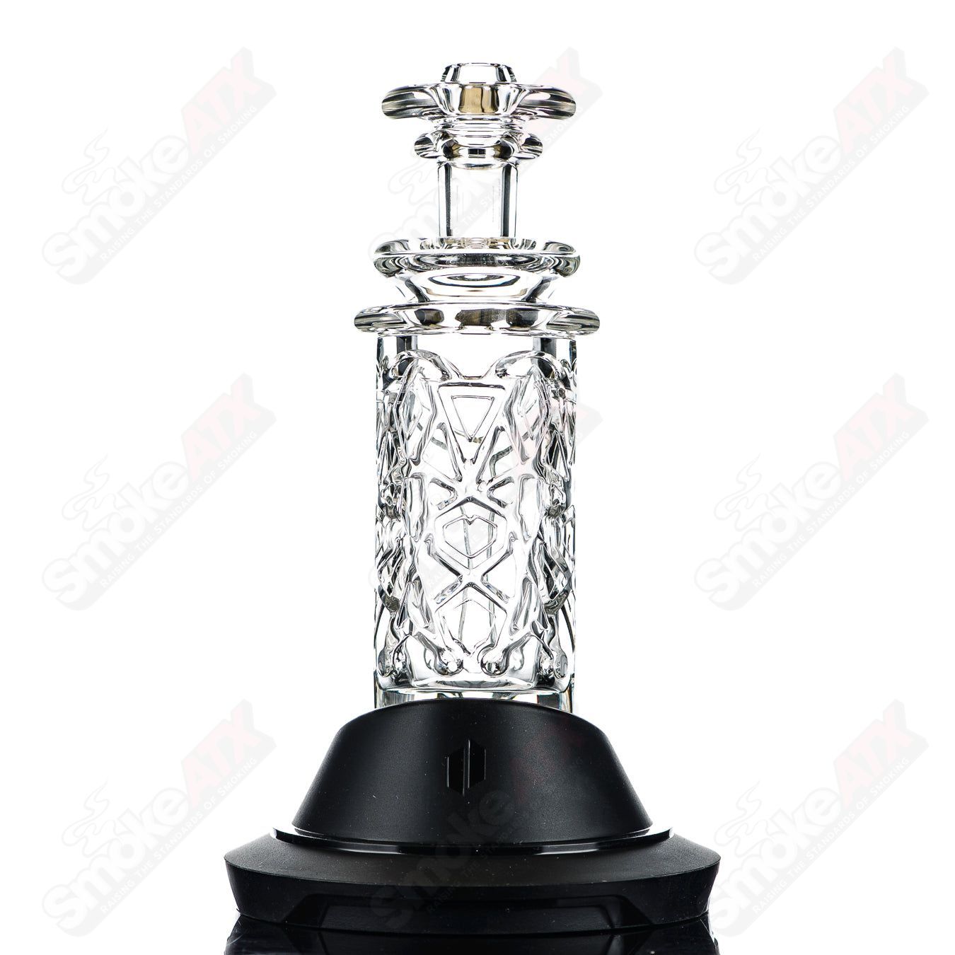 Clear Columnar (Shatter No.1) Peak Pro Top Avant Garde Glass - Smoke ATX