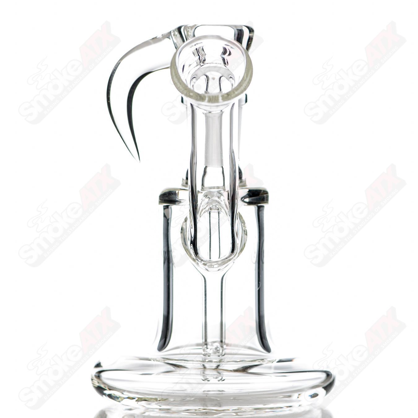 Clear Econoline Sovereignty Glass waterpipe from Sovereignty Glass, featuring a sleek, transparent heady glass design.