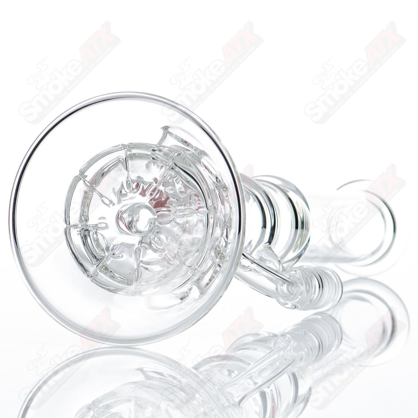 Clear Fab Beaker Terroir Glass for waterpipe, transparent glass with a beaker shape, designed for smoking apparatus.