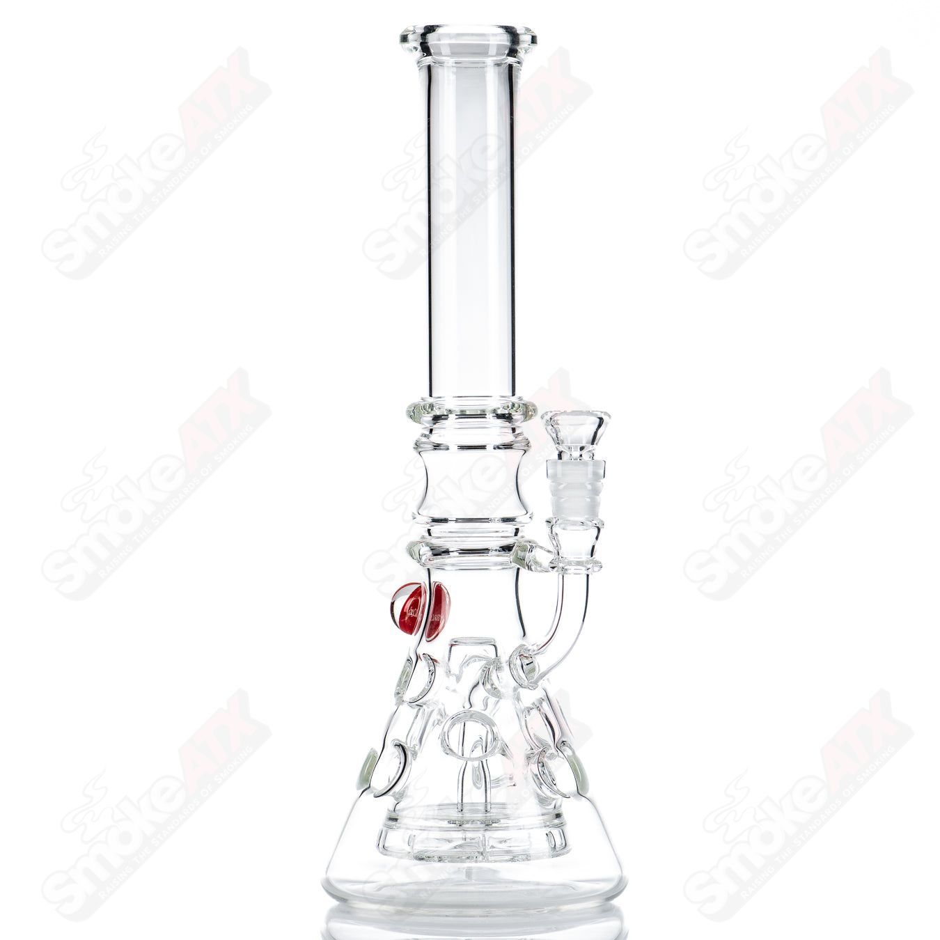 Clear Fab Beaker Terroir Glass waterpipe glass with a transparent beaker design, ideal for smoking sessions.