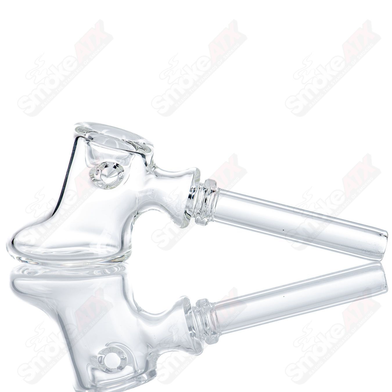 Clear Squatt Hammer by Kirkland Glassworks - Smoke ATX