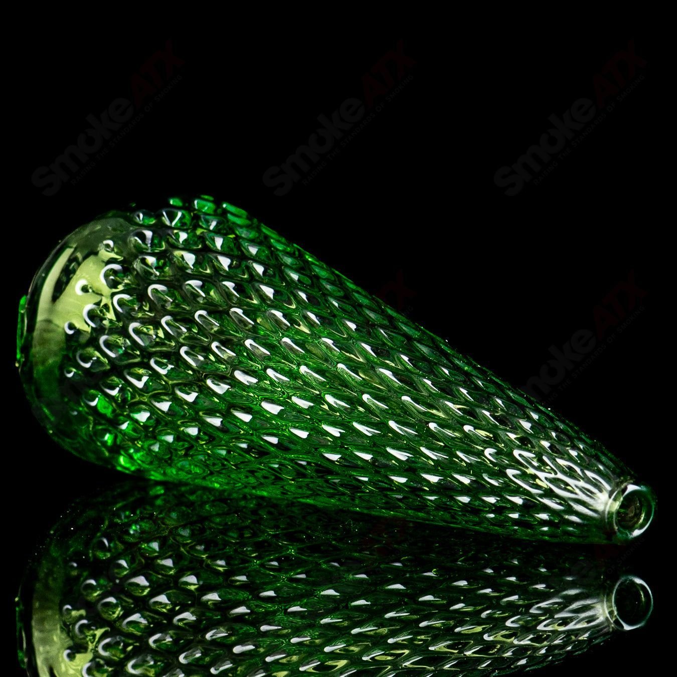 James Lang Cone Lime Juice Diamond Tech Dry Puffco Top made of glass with detailed design, suitable for Puffco vaporizer devices.