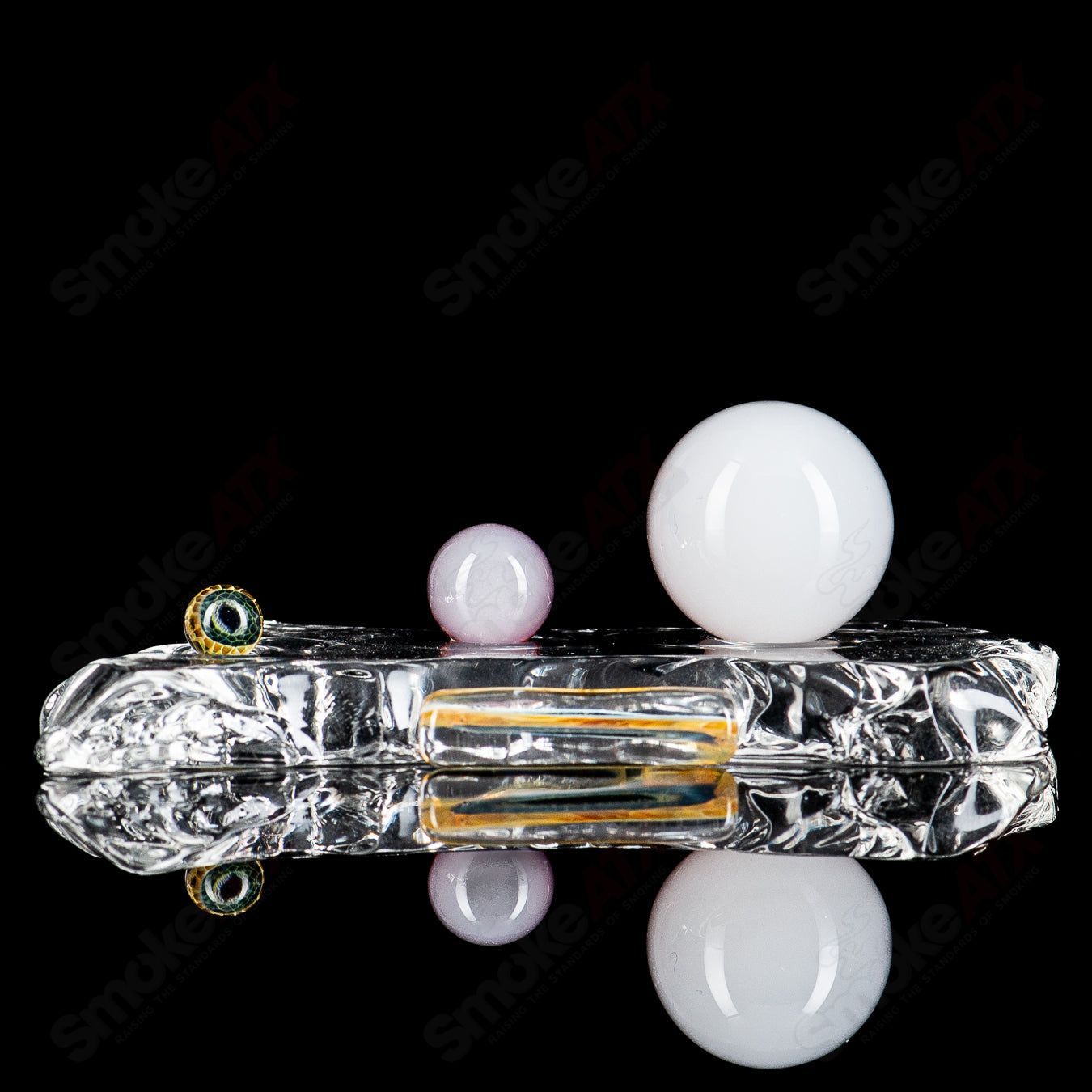 #12 Eye Slurper Set Indo Glass - Smoke ATX 