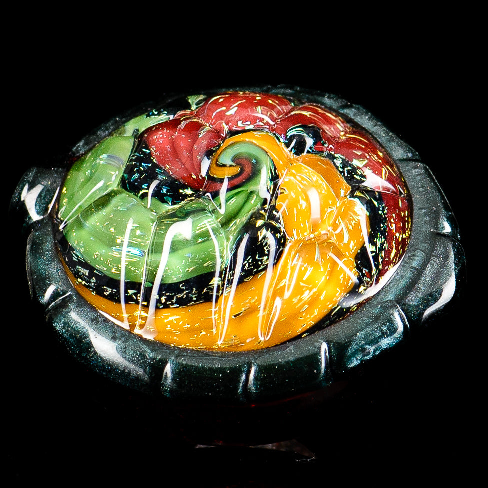 #1 Shell Spin Flat Cap Turtle Time Glass