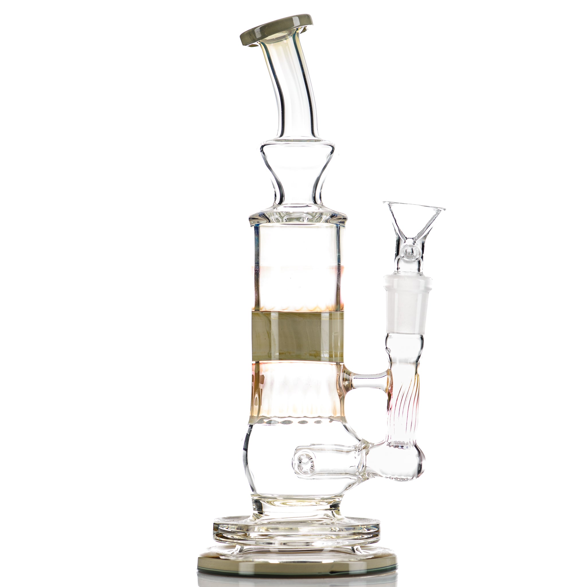 #1 Blue Caramel Fume Rig Tagle Glass
