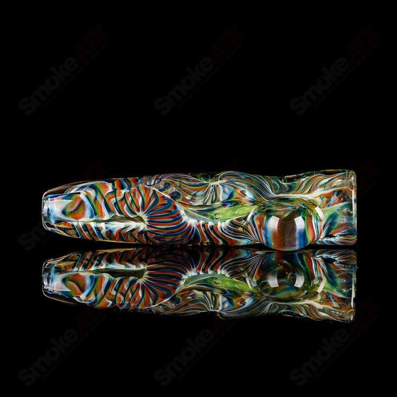 #15 I/O Worked Chillum Signed - JMK Glass