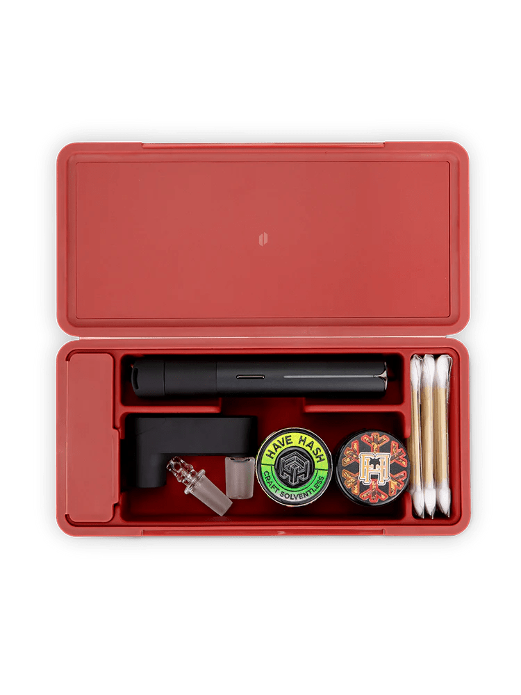 Puffco Daybreak Travel Case for Pivot vaporizer, portable handheld concentrate device with protective carrying case.