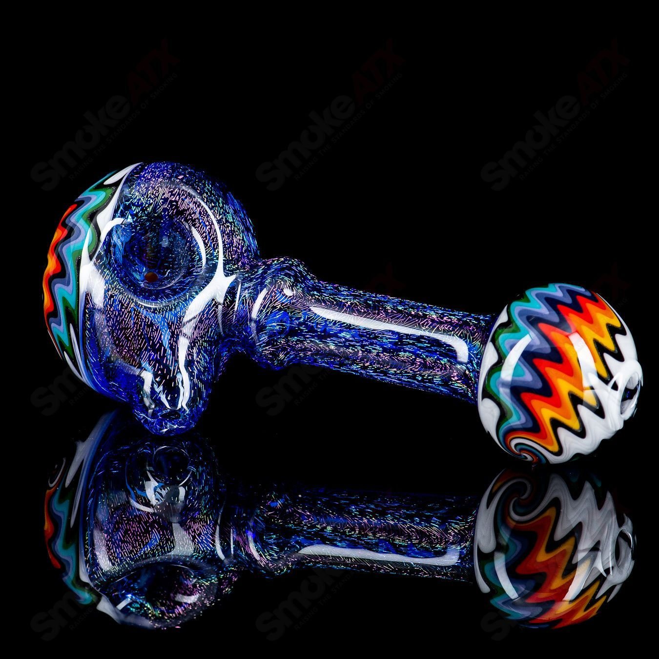 Dichro Spoon w/ Wig Wag Cap and Mouthpiece Boro Loco - Smoke ATX