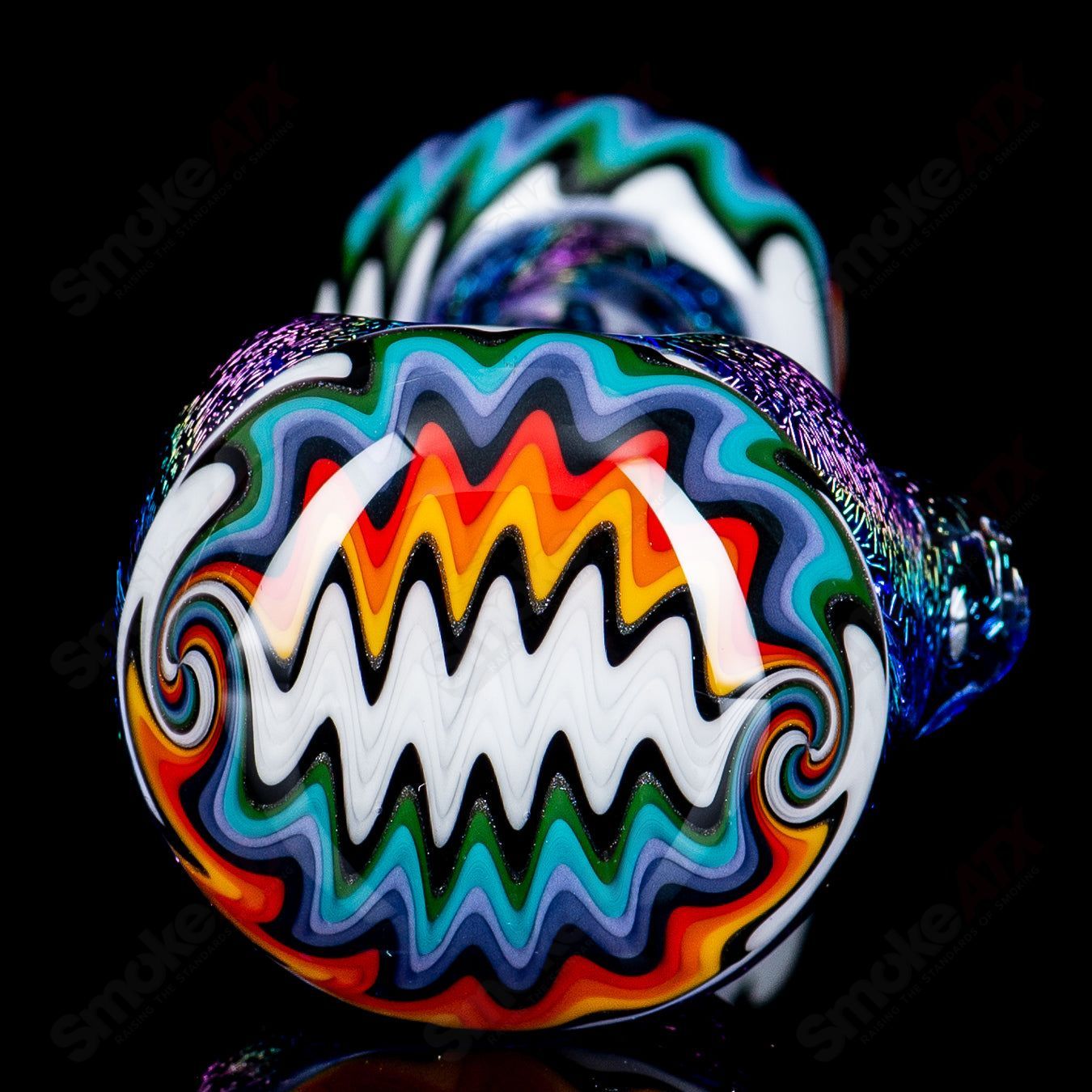 Dichro Spoon w/ Wig Wag Cap and Mouthpiece Boro Loco - Smoke ATX