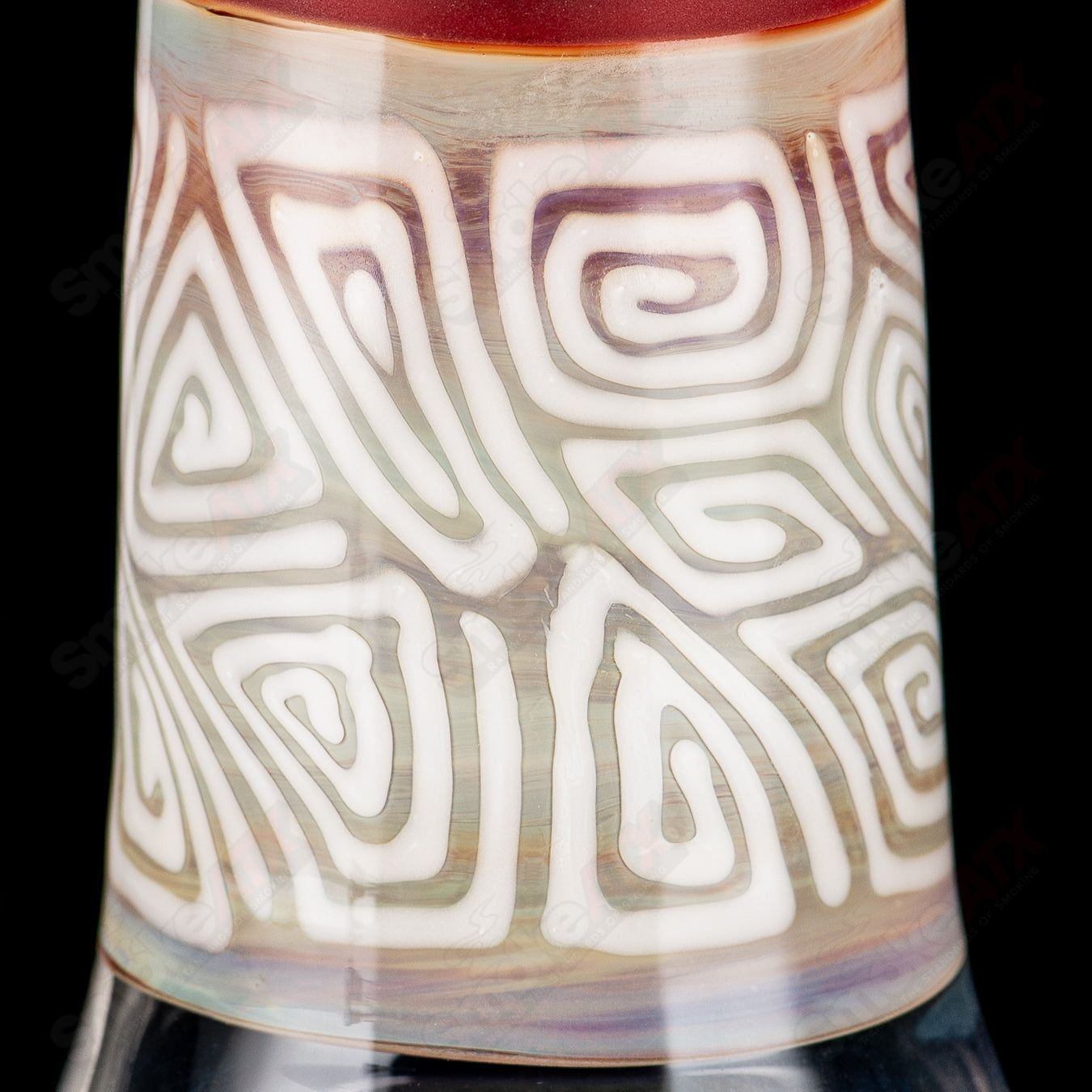 Doodle Reef Thumpie Tube w Bubble Cap by Gk Melts x Good For Now Guy Collab - Smoke ATX