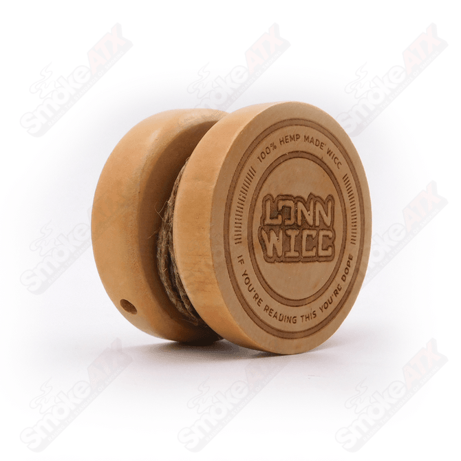 Lonn Wicc Dope-Yo hemp wick spool for smoking and herbal use, featuring natural hemp material on a compact spool.